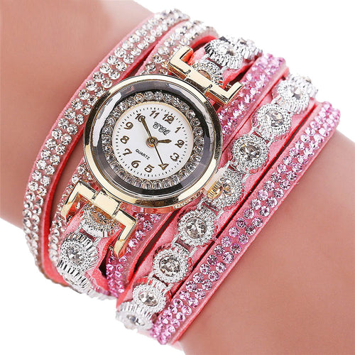 Quartz Rhinestone Bracelet Watch for Women