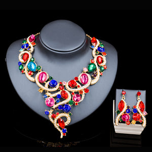 Statement Necklace and Earring Jewelry Set