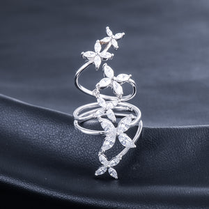 Sterling Silver Flower Ring